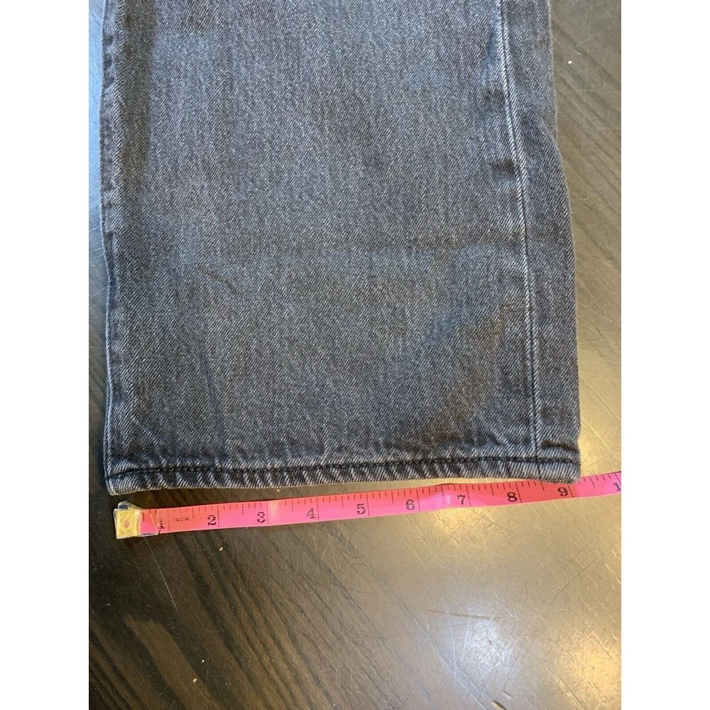 Levis 501xx Black Button Fly Jeans Mens Size 46x32 (44x28) Black‎ Patch Straight - Picture 12 of 13